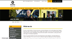 Desktop Screenshot of join.stjohn.org.nz